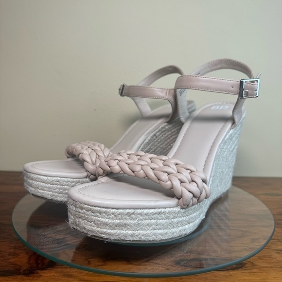 BP Goldie Braided Wedge Sandal in beige sand - Picture 3 of 14